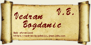 Vedran Bogdanić vizit kartica